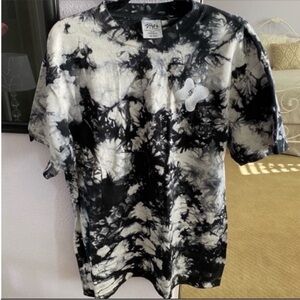 Men’s Navy Tie Dye Shaka Wear Short Sleeve Shirt Size Medium